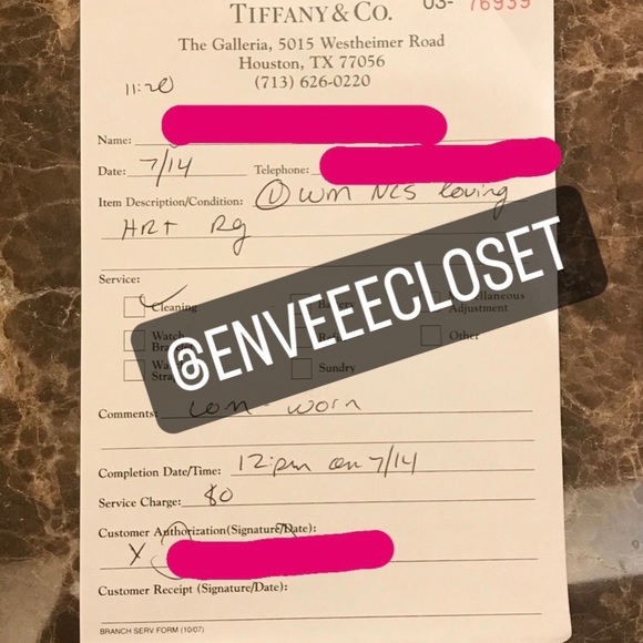 Tiffany and Co 18K white gold & diamonds - Picture 7 of 7